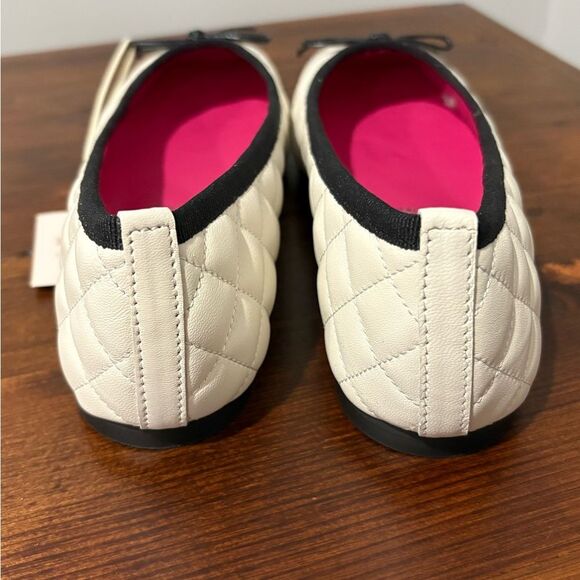 NWT Libera Mente Genuine Leather Made in Italy Quilted Ballet Flat Shoes Size 7 - Picture 4 of 9